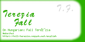 terezia fall business card